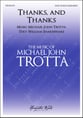 Thanks, and Thanks; and Ever Thanks SATB choral sheet music cover